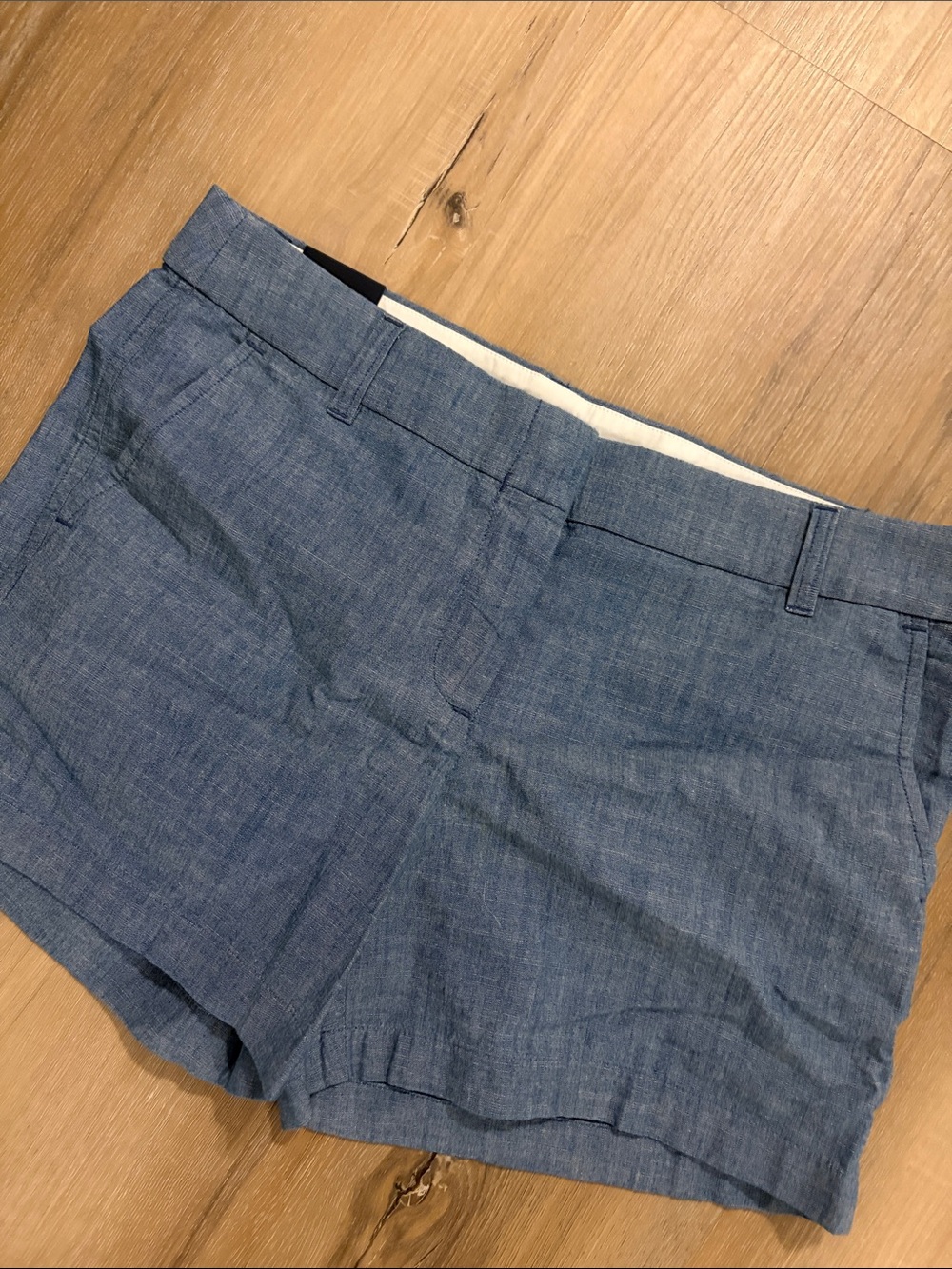 J. Crew Women's Light Blue Chambray Shorts